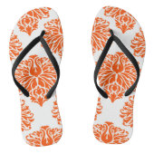 Vermiljoen Elegant Damask Teenslippers (Voetbed)