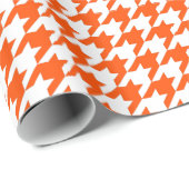 Vermiljoen Elegant Houndstooth in Emporiomoffa Cadeaupapier (Rol Hoek)