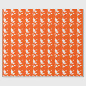 Vermiljoen Elegant World Cadeaupapier (Vlak)