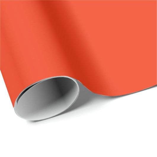 Vermiljoen kleur cadeaupapier (Rol Hoek)