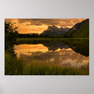 Vermiljoen Lakes Sunset Poster