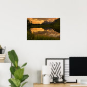 Vermiljoen Lakes Sunset Poster (Thuiskantoor)