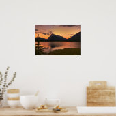 Vermiljoen Lakes Sunset Poster (Keuken)