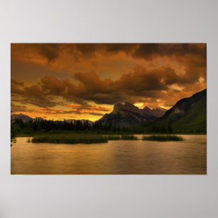 Vermiljoen Lakes Sunset Poster