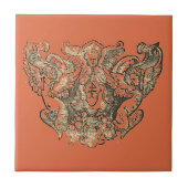 Vermillion – Angels – Coat of arms Emblem baroque Tegeltje (Voorkant)