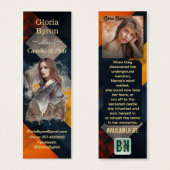 Vermillion Black Bladwijzer Auteur Promoties Mini Visitekaartjes (Voorkant /achterkant)