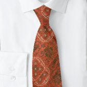 Vermillion Brown Medallion Renaissance Stropdas