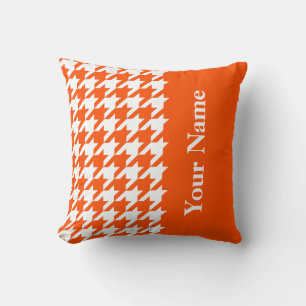 Vermillion Elegante Hondstand met naam Kussen
