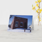 "Vermillion State Bank" Kerstkaart Kaart (Gele Bloem)