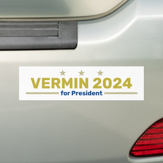 Vermin 2024 bumpersticker (Op auto)