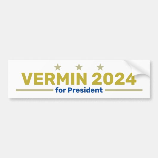 Vermin 2024 bumpersticker (Voorkant)