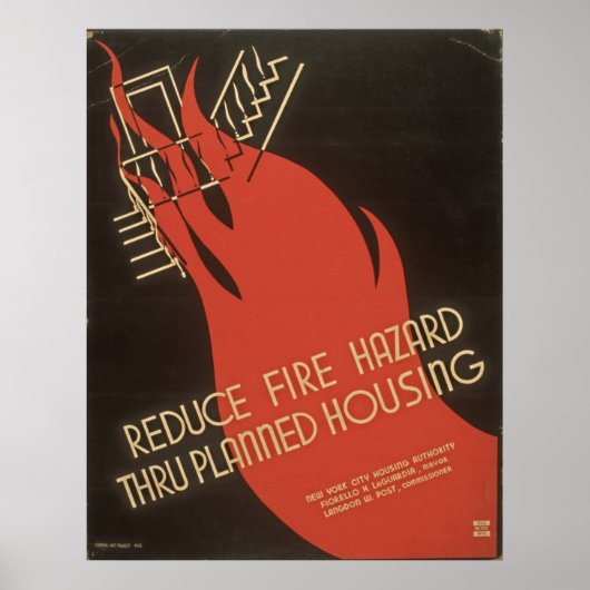 Verminder brandgevaar door geplande WPA-behuizing Poster (Voorkant)