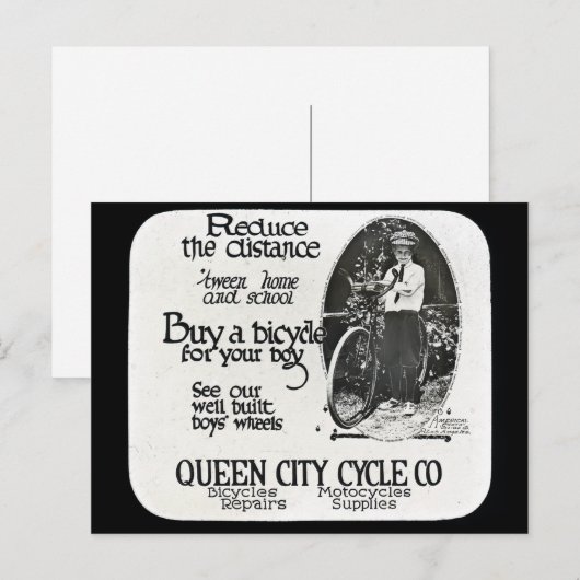 Verminder de afstanden 'tween Thuis en School' Briefkaart (Voorkant / Achterkant)