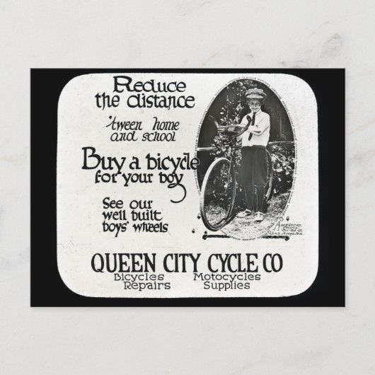 Verminder de afstanden 'tween Thuis en School' Briefkaart (Voorkant)