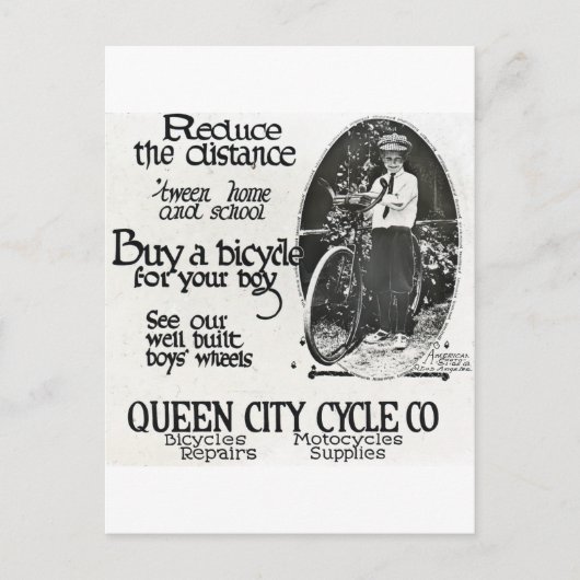 Verminder de afstanden 'tween Thuis en School' Briefkaart (Voorkant)