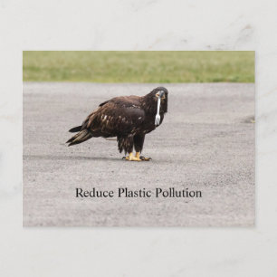 Verminder de plastische verontreiniging briefkaart