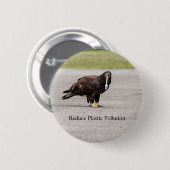 Verminder de plastische verontreiniging ronde button 5,7 cm (Voorkant /achterkant)