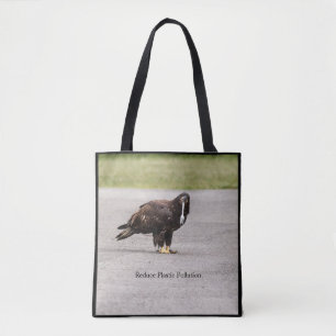 Verminder de plastische verontreiniging tote bag
