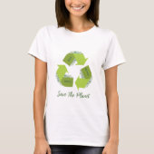 Verminder, hergebruik en Recyclen T-shirt (Voorkant)