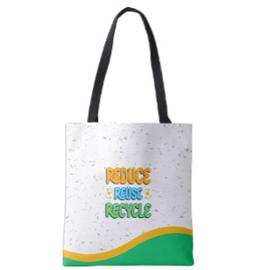 Verminder Hergebruik Recycle Eco Boodschappentas Tote Bag