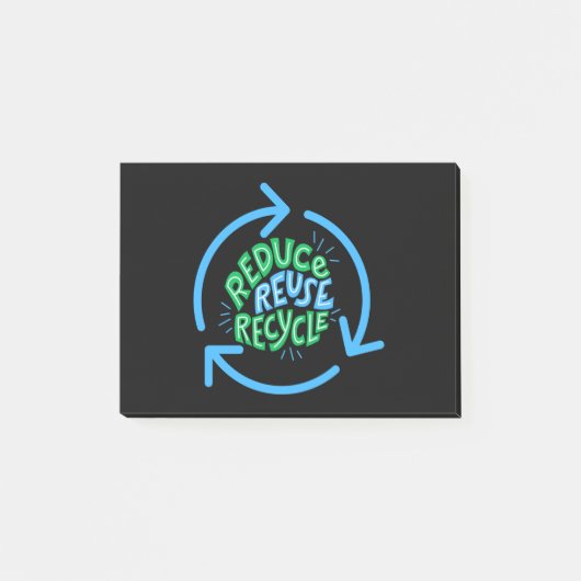 Verminder Hergebruik Recycle Milieu Post-it® Notes (Voorkant)
