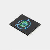 Verminder Hergebruik Recycle Milieu Post-it® Notes (Schuin)