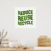 Verminder hergebruik recycle poster (Keuken)