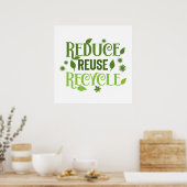 Verminder hergebruik recycle poster (Keuken)
