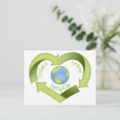 Verminder, hergebruik, Recyclen Briefkaart (Staand voorkant)