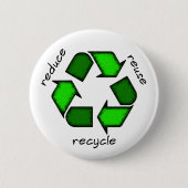 Verminder - hergebruik - Recyclen Button (Voorkant)
