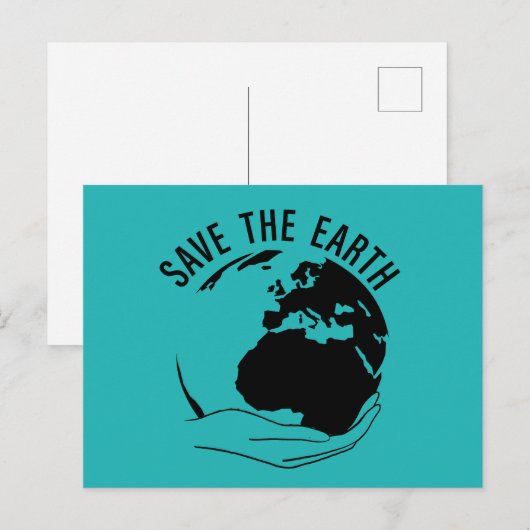 Verminder hergebruik recyclen de aarde te redden feestdagenkaart (Voorkant / Achterkant)