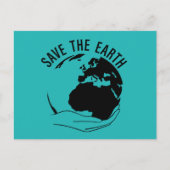 Verminder hergebruik recyclen de aarde te redden feestdagenkaart (Voorkant)