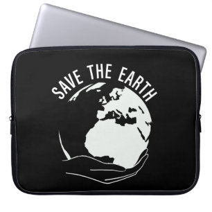 Verminder hergebruik recyclen de aarde te redden laptop sleeve