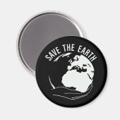 Verminder hergebruik recyclen de aarde te redden magneet (Voorkant / Achterkant)