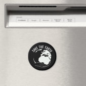 Verminder hergebruik recyclen de aarde te redden magneet (Insitu (Vaatwasser))