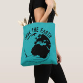 Verminder hergebruik recyclen de aarde te redden tote bag (Dichtbij)