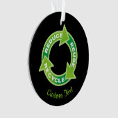 Verminder hergebruik Recyclen decoratie (voorkant)