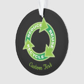 Verminder hergebruik Recyclen decoratie (voorkant)