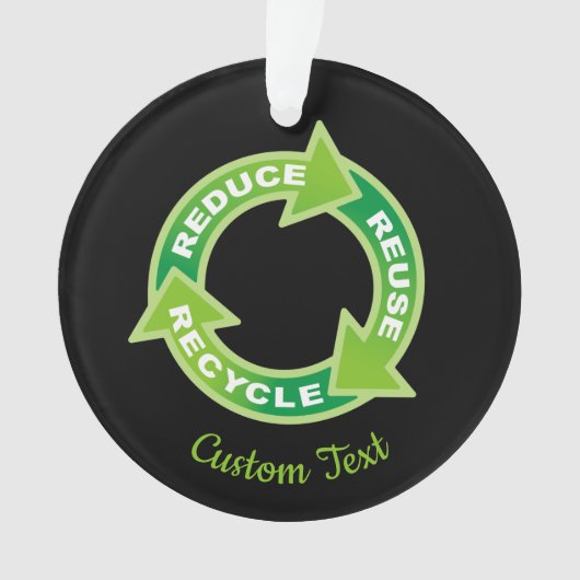 Verminder hergebruik Recyclen decoratie (voorkant)