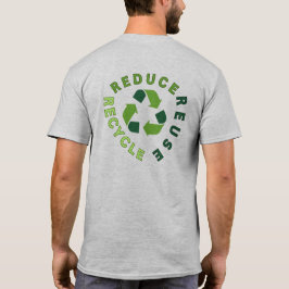 "Verminder, hergebruik, recyclen" Earth Day T-shirt