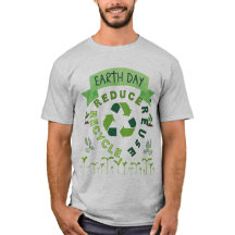 "Verminder, hergebruik, recyclen" Earth Day