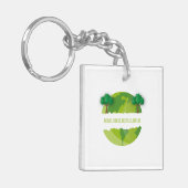 Verminder hergebruik Recyclen Ecologisch herhalen Sleutelhanger (Voorkant Links)