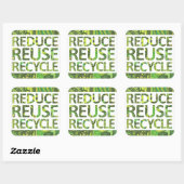 Verminder hergebruik Recyclen GO groene Stickers (Vel)
