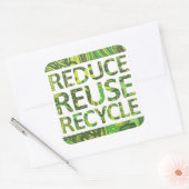 Verminder hergebruik Recyclen GO groene Stickers (Envelop)