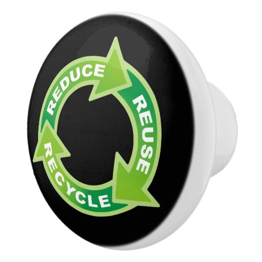 Verminder hergebruik Recyclen keramische knop (Rechts)