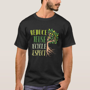 Verminder hergebruik Recyclen klimaatcrisis T-shirt