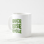 Verminder hergebruik recyclen koffiemok (Voorkant links)