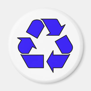 Verminder hergebruik Recyclen Logo-symboolpijl 3R Magneet