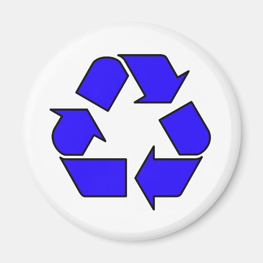 Verminder hergebruik Recyclen Logo-symboolpijl 3R Magneet (Voorkant)