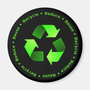 Verminder, hergebruik, Recyclen Magnet